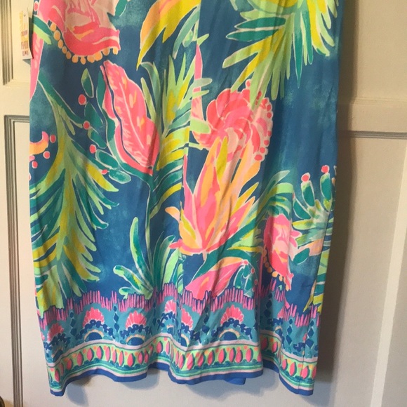 SOLD-Lilly Pulitzer flamingo 🦩 bennet blue dress - Picture 8 of 10